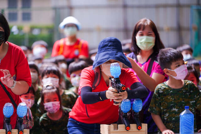 免費水彈定靶高雄台南唯一-（熊麻吉活動團隊）台南傑尼爾富農幼兒園水彈戶外教學成長營