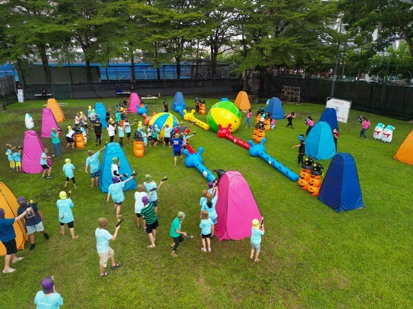 最開心的師生大對戰（空拍）：台南高名補習班（海佃、復興分校）2023多元水彈戶外教學活動