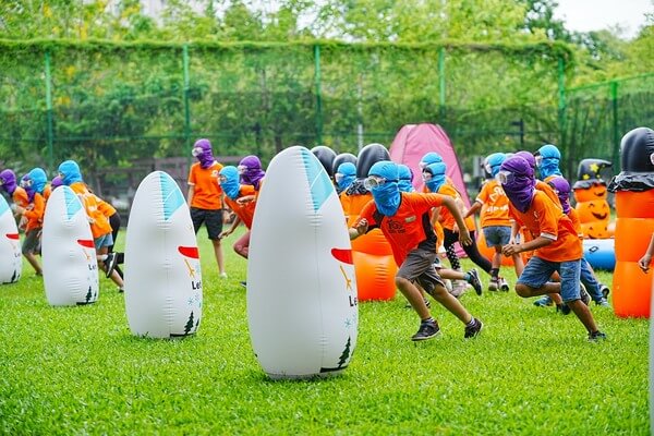 哪裡可以找到如此專業水彈場地佈置：台南應用科技大學漆彈場
