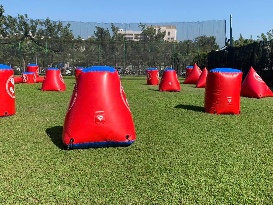 安全充氣掩體：台南應用科技大學漆彈場