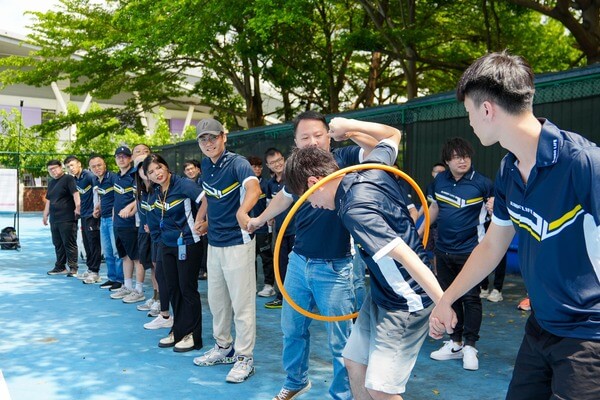 穿越時空團康遊戲～手牽手心連心（尊博科技公司活動）