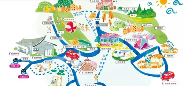 藍鵲莊園平面示意圖