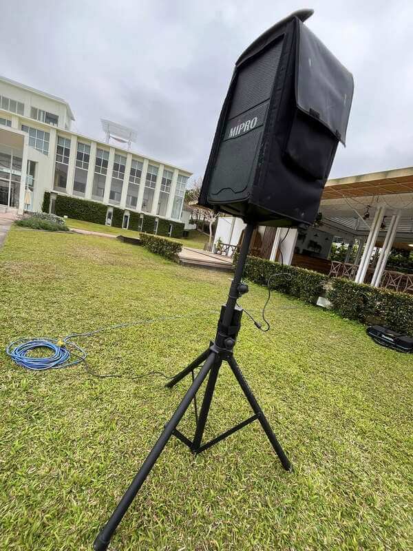 用最好及專業設備才能呈現最佳效果（免費提供MIPRO MA-929擴音機）
