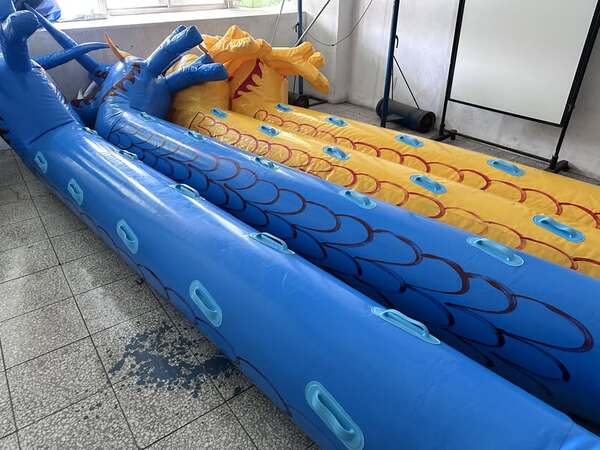 不安全握把扁平設計之陸上龍舟設備