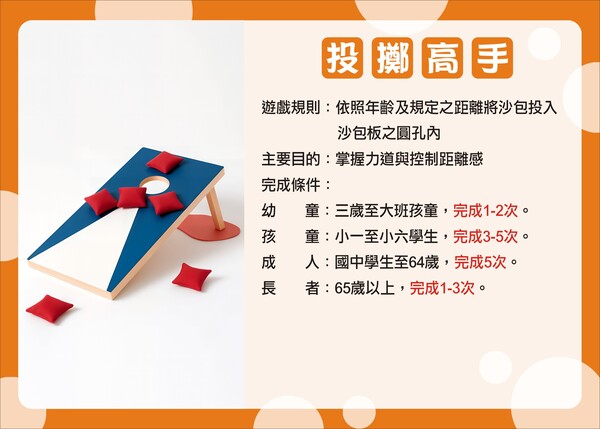 客製化之Q版投擲高手遊戲說明活動板(可個人闖關或團體競賽) 客製化之Q版投擲高手遊戲說明活動板(可個人闖關或團體競賽)