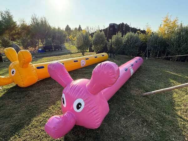 全台唯一客制化生產之安全充氣毛毛蟲設備（台積電tsmc公司日員工日活動）