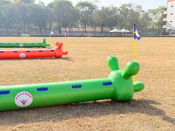 南臺科大校慶活動毛毛蟲趣味競賽場地佈置