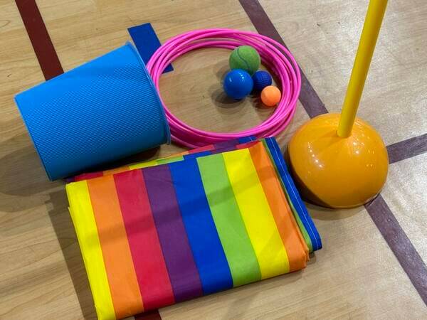 各項競賽(低年級兩項遊戲)道具準備就緒 各項競賽(低年級兩項遊戲)道具準備就緒