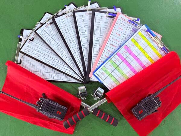 真正符合專業競賽公司提供設備（賽程表、對講機、裁判旗、計數器）免費提供