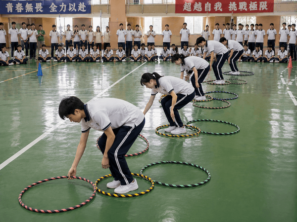 三角函數趣味競賽:每人都是三個中型呼拉圈 三角函數趣味競賽:每人都是三個中型呼拉圈
