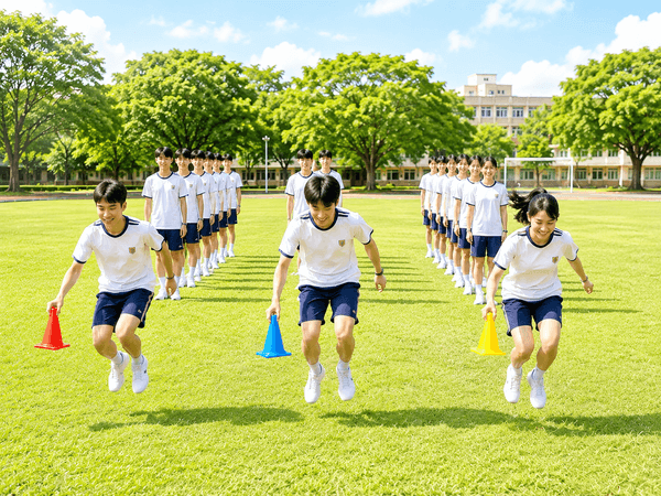 立定跳遠趣味競賽：考驗個人彈性與團隊合作