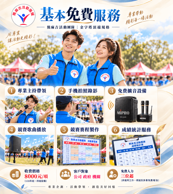 團康遊戲帶領中服務最優質活動公司