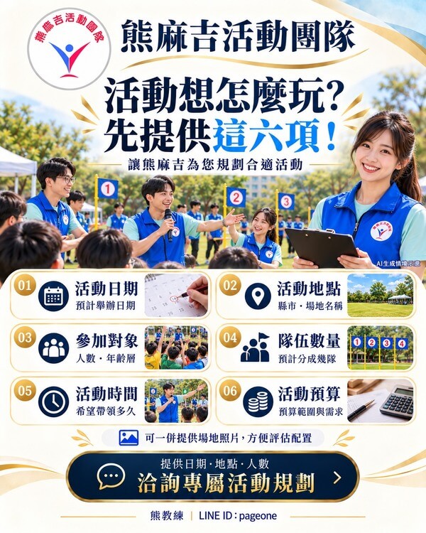 活動洽詢前規劃須知 活動洽詢前規劃須知